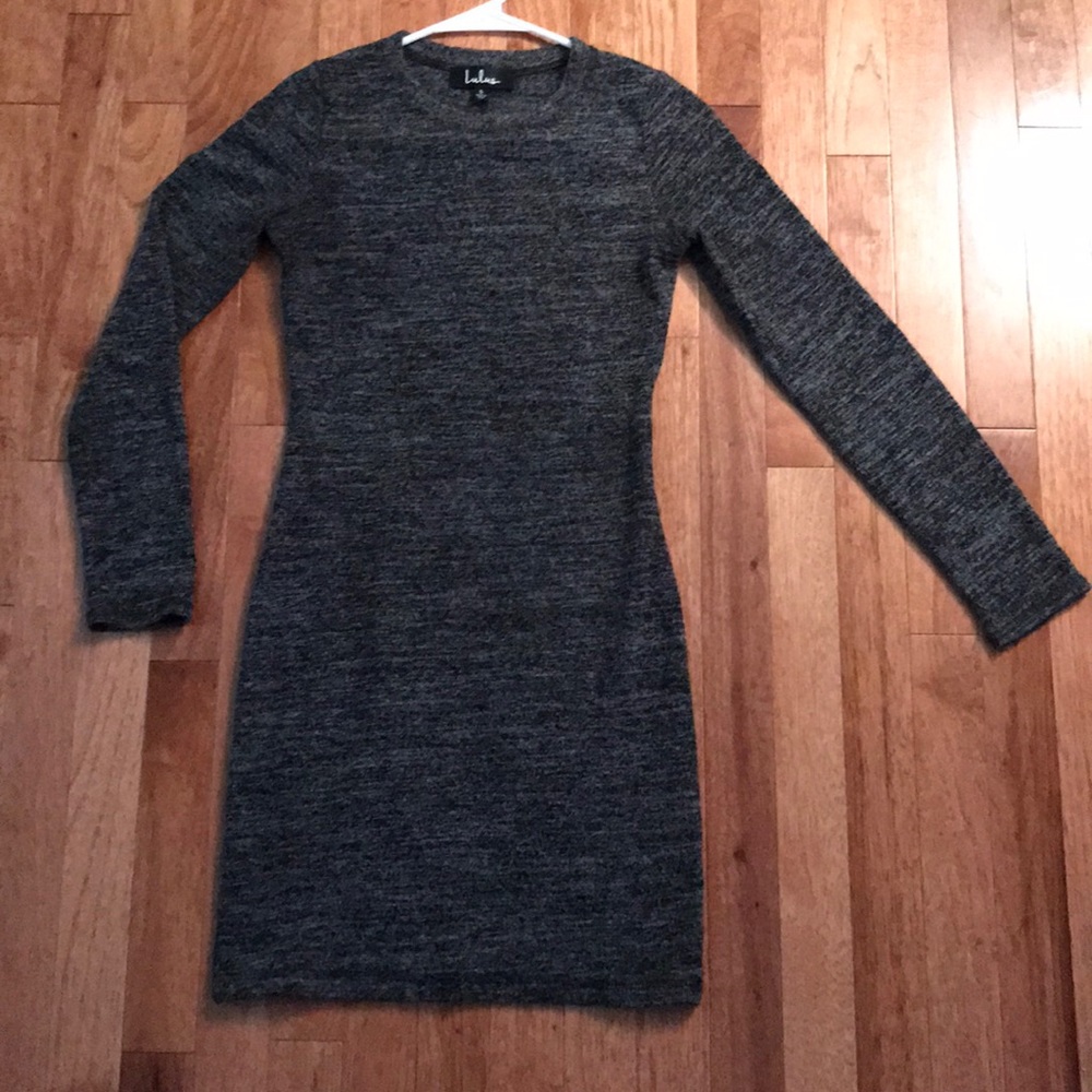 Lulus Grey Sweater dress, S